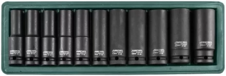 Набор головок торцевых ударных глубоких 1/2&quot;DR 10-24мм 11предметов Jonnesway S03AD4111S 47193 купить в Екатеринбурге