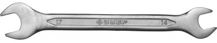 Ключ ЗУБР &quot;МАСТЕР&quot; гаечный рожковый, Cr-V сталь, хромированный, 14х17мм 27010-14-17 купить в Екатеринбурге