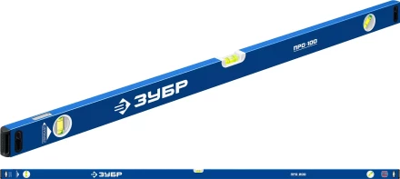 ЗУБР ПРО, 2000 мм, уровень с усиленным профилем, Профессионал (34590-200) купить в Екатеринбурге