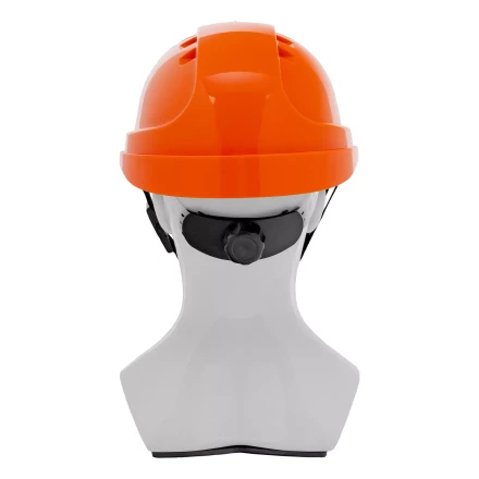 Каска защитная ударопрочная Denzel 89206, ABS/PC, плавная регулировка, модель «Форвард» (К-05),оранж. купить в Екатеринбурге
