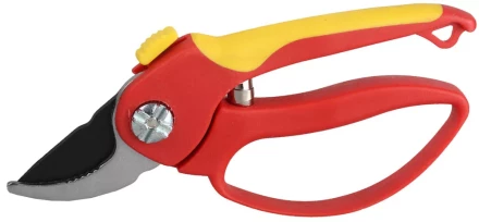 Секатор GRINDA двухкомпонентные ручки, обычный механизм, с эфесом, округлые лезвия, 205мм 8-423221_z01 купить в Екатеринбурге