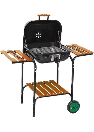 Барбекю с деревянными полками 45х45 см PALISAD Camping 69576 купить в Екатеринбурге