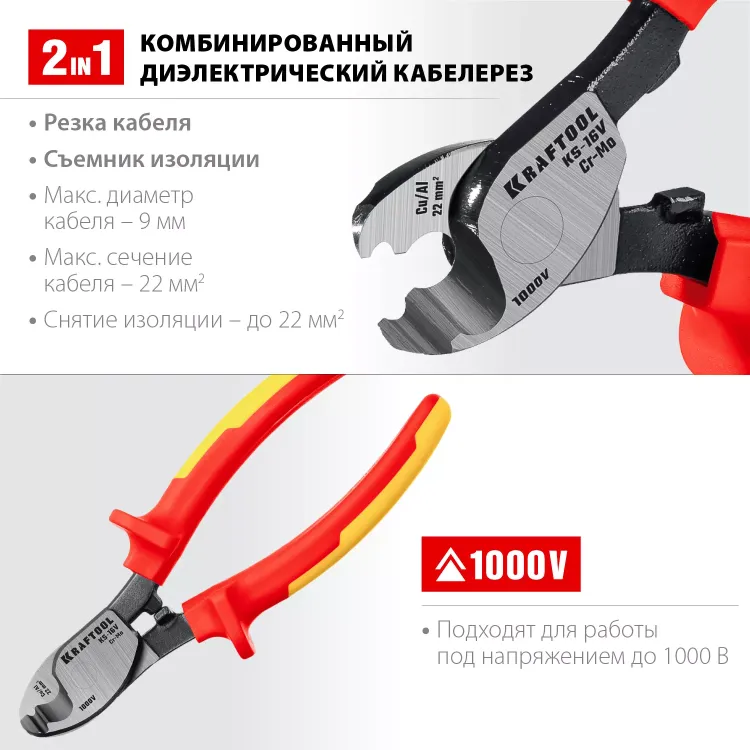 Кабелерез KS диэлектрические 1000 В 23333-16V купить в Екатеринбурге