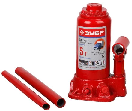Домкрат ЗУБР гидравлический бутылочный, для автомобилей ГАЗ, 5т, 185-300мм 43059-300-5 купить в Екатеринбурге