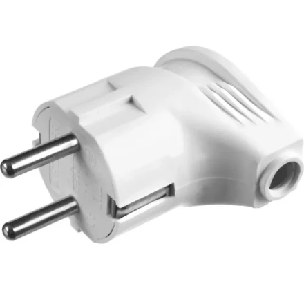 Вилка MAXElectro электрическая, 16А/220В, угловая, с заземлением, белая, STAYER 55161-W купить в Екатеринбурге