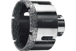 ЗУБР АВК, d 65 мм, (М14, 15 мм кромка), вакуумная алмазная коронка, Профессионал (29865-65)