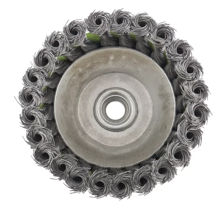 Щетка для УШМ 125 мм М14 &quot;чашка&quot; крученая металлическая проволока СИБРТЕХ 746277 купить в Екатеринбурге