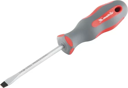 Отвертка Profi SL6,5 х 200 мм SVСM двухкомп. рукоятка MATRIX 11974 купить в Екатеринбурге