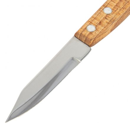 Нож для овощей и фруктов, 170 мм, лезвие 75 мм,  деревянная рукоятка// Hausman 79155 купить в Екатеринбурге
