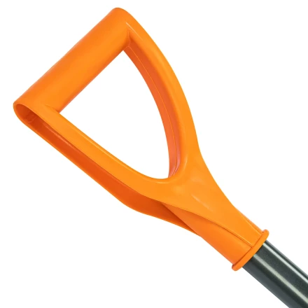 Лопата для уборки снега пластиковая Сибртех, 400х405х1380 мм, стальной черенок, усиленная 61666 купить в Екатеринбурге