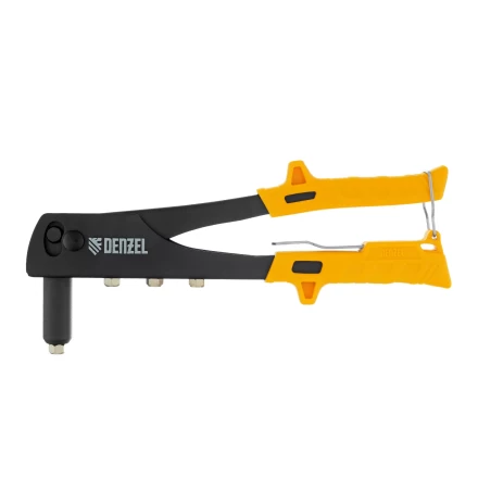 Заклепочник ручной Denzel, 255 мм, заклепки 2,4-3,2-4,0-4,8 мм, 40440 купить в Екатеринбурге