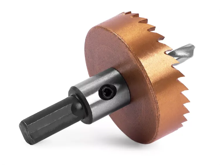 HSS-TiN коронка MESSER 50мм с центр. сверлом и толкающей пружиной для  лист. материала  до 2 мм ц/х купить в Екатеринбурге