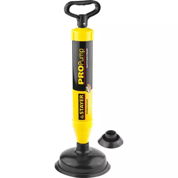 Вантуз STAYER "Professional" вакуумный PROPump, с двумя адаптерами 51925 купить в Екатеринбурге