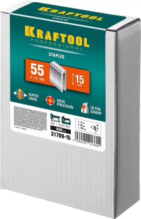 Скобы тип 18GA (55 / 90 / C) 5000 шт 31789-15 купить в Екатеринбурге