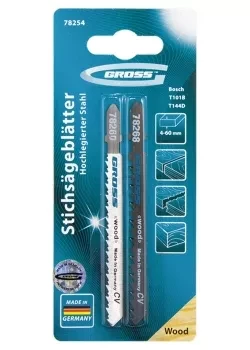 Набор полотен для электролобзика по дереву 2шт GROSS 78254 купить в Екатеринбурге