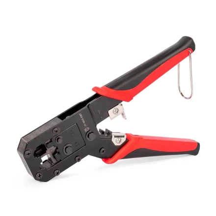 Кримпер многофункциональный КВТ JT-02А с 2 встроенными модулями для обжима RJ-45, RJ-12, RJ-11 (101929) купить в Екатеринбурге