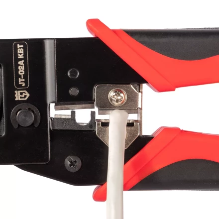 Кримпер многофункциональный КВТ JT-02А с 2 встроенными модулями для обжима RJ-45, RJ-12, RJ-11 (101929) купить в Екатеринбурге