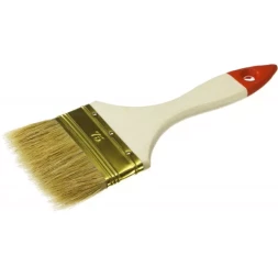 Кисть плоская ЗУБР &quot;УНИВЕРСАЛ-ОПТИМА&quot;, светлая щетина, деревянная ручка, 75мм 01099-075_z01