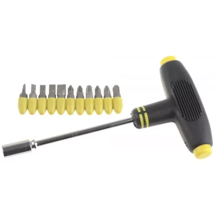 Набор STAYER Отвертка с Т-образной резиновой ручкой с битами, 12 предметов 2541-H6 купить в Екатеринбурге