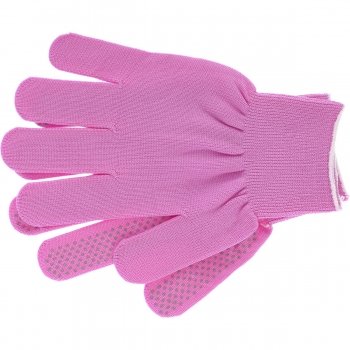 Перчатки нейлон ПВХ точка 13 класс цвет &quot;розовая фуксия&quot; L 67826 купить в Екатеринбурге