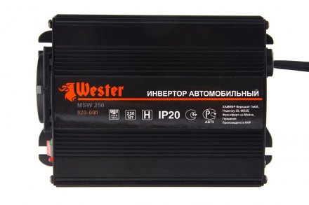 Автомобильный инвертор WESTER MSW250 купить в Екатеринбурге
