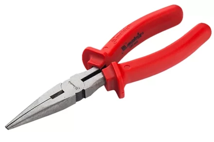 Длинногубцы Econom 200 мм прямые шлифованные пластмассовые рукоятки MATRIX 17194 купить в Екатеринбурге