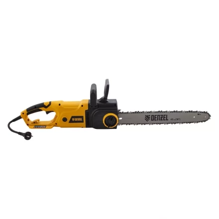 Пила цепная электрическая Denzel EDS-2200 2.2 кВт продольная шина 45 см шаг 3/8 паз 1.3 мм 62 звена 95619 купить в Екатеринбурге