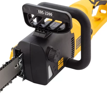 Пила цепная электрическая Denzel EDS-2200 2.2 кВт продольная шина 45 см шаг 3/8 паз 1.3 мм 62 звена 95619 купить в Екатеринбурге