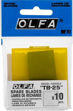Лезвие OLFA специальное, для скребка &quot;TB-25&quot;, 4-х стороннее лезвие с 3-мя типами режущей кромки, 25 мм / 10 шт OL-TB-25 купить в Екатеринбурге