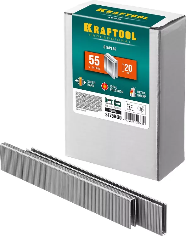 Скобы тип 18GA (55 / 90 / C) 5000 шт 31789-20 купить в Екатеринбурге