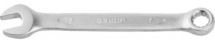 Ключ ЗУБР &quot;ПРОФИ&quot; гаечный комбинированный, Cr-V сталь, хромированный, 7мм 27022-07 купить в Екатеринбурге