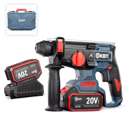 Перфоратор бесщеточный аккумуляторный КВТ HB-20-24 с оснасткой SDS-Plus до 24 мм (102589) купить в Екатеринбурге