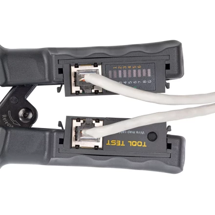 Кримпер многофункциональный КВТ JT-02T с 2 встроенными модулями для обжима RJ-45, RJ-12, RJ-11 (89229) купить в Екатеринбурге