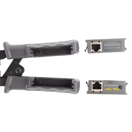 Кримпер многофункциональный КВТ JT-02T с 2 встроенными модулями для обжима RJ-45, RJ-12, RJ-11 (89229) купить в Екатеринбурге