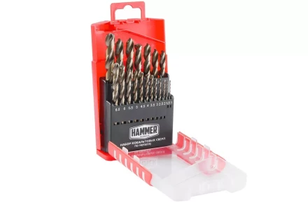 Набор сверл HAMMER No7 19шт. 1,0-10мм купить в Екатеринбурге