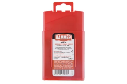 Набор сверл HAMMER No7 19шт. 1,0-10мм купить в Екатеринбурге