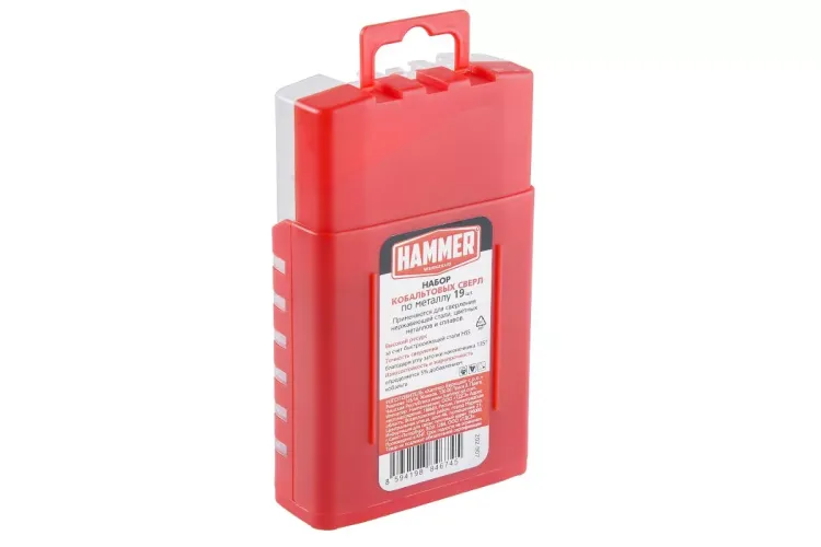 Набор сверл HAMMER No7 19шт. 1,0-10мм купить в Екатеринбурге