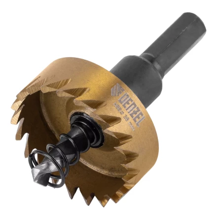 Коронка по металлу HSS, 38 мм, нитридтитановое покрытие Denzel 724111 купить в Екатеринбурге