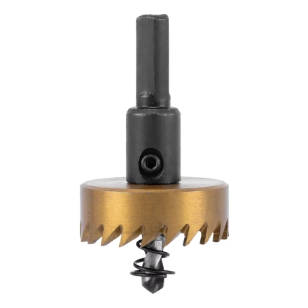 Коронка по металлу HSS, 38 мм, нитридтитановое покрытие Denzel 724111 купить в Екатеринбурге