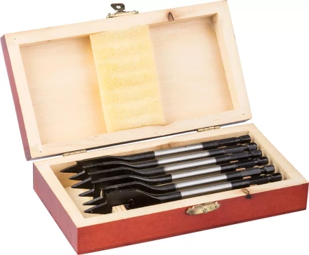 ЗУБР. Набор перьевых сверл по дереву, 6 шт: 12-16-18-20-22-25 мм 29505-H6 купить в Екатеринбурге