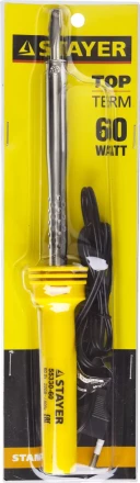 Паяльник STAYER &quot;STANDARD&quot; с пластмассовой рукояткой и долговечным жалом, 60 Вт, клин 55330-60 купить в Екатеринбурге