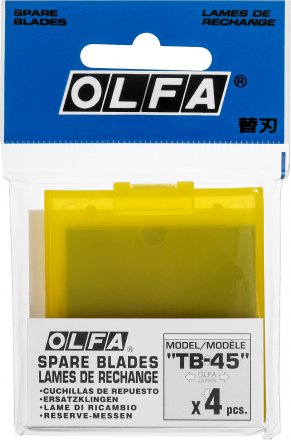 Лезвие OLFA специальное, для скребка &quot;TB-45&quot;, 4-х стороннее лезвие с 3-мя типами режущей кромки, 45 мм / 4 шт OL-TB-45 купить в Екатеринбурге