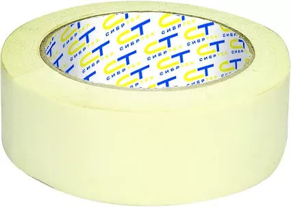Лента малярная 36 мм х 25 м на бумажной основе  СИБРТЕХ 88831 купить в Екатеринбурге