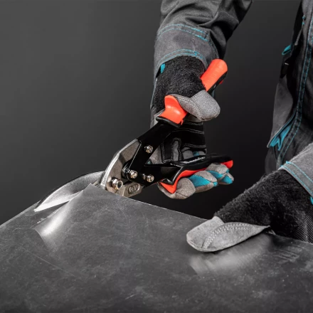 Ножницы по металлу Matrix 78341, удлиненные, 285 мм, пряморежущие, обрезиненные рукоятки купить в Екатеринбурге