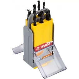 ЗУБР. Набор сверл по дереву, в супер боксе, 4-5-6-7-8-9-10 мм 29421-H7-SB