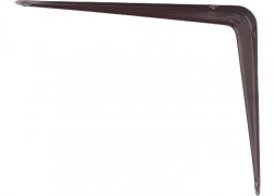 Кронштейн угловой с ребром 100х125 мм коричневый СИБРТЕХ