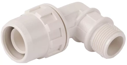 Муфта ЗУБР &quot;ШиреФит&quot; соединительная угловая 90°, &quot;штуцер с гайкой - внешняя резьба&quot;, 20мм-1/2&quot; 51465-20-1/2 купить в Екатеринбурге