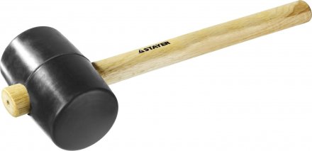 Киянка STAYER резиновая черная с деревянной ручкой, 900г 20505-90 купить в Екатеринбурге