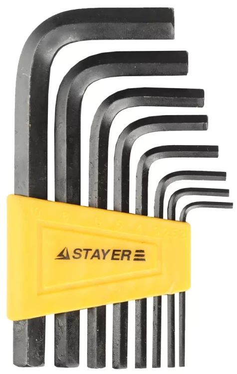 Набор STAYER Ключи "STANDARD" имбусовые, 2 - 10мм, 8 шт 27405-H8 купить в Екатеринбурге