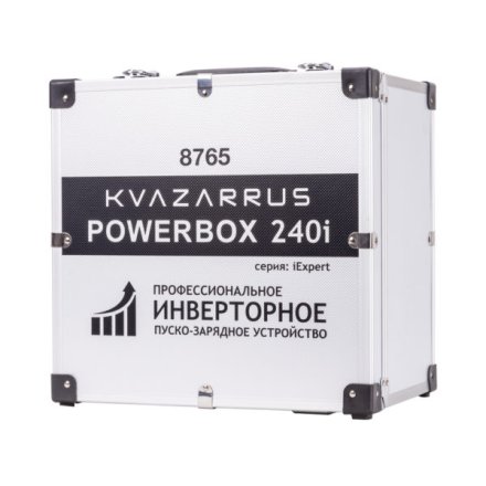Инверторное пуско-зарядное устройство KVAZARRUS PowerBox 240i таймер и алюминиевый кейс купить в Екатеринбурге